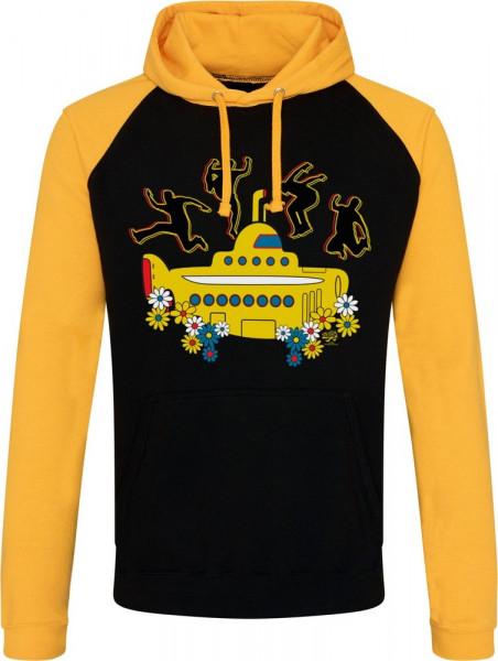 The Beatles Yellow Submarine Baseball Hoodie Black-Yellow