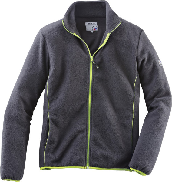 Terrax Workwear Fleecejacke Beruf Schwarz/Limette