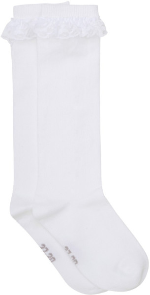 Minymo Kinder Socke Knee Sock with Lace 6632