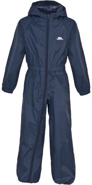 Trespass Kinder Regenset Button - Babies Rain Suit Navy Blue