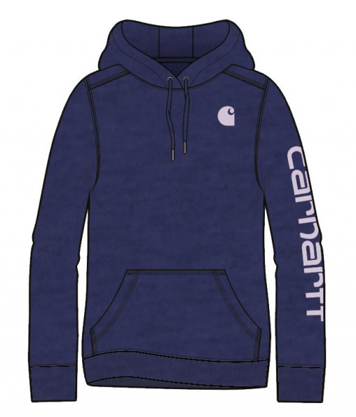 Carhartt Damen Sweatshirt Clarksburg Scout Blue Heather