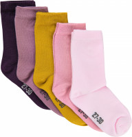 Minymo Kinder Socken Ankle Sock - Multi (5-Pack) Shadow Purple