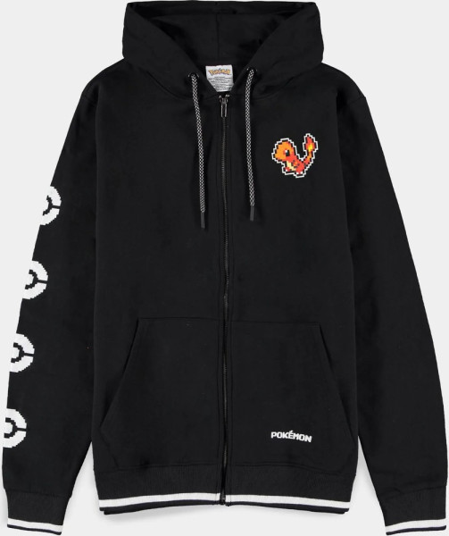 Pokémon - Charmander - Men's Zipper Hoodie Black