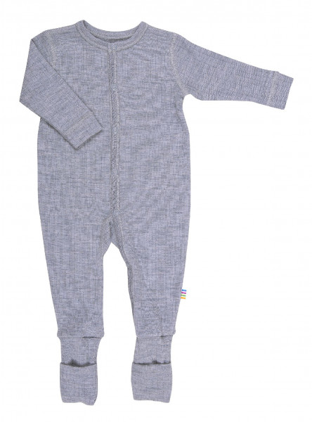 Joha Kinder Baby Schlafoverall mit Füßen Light Grey Melange | Overalls |  Hosen & Shorts | Alle Produkte