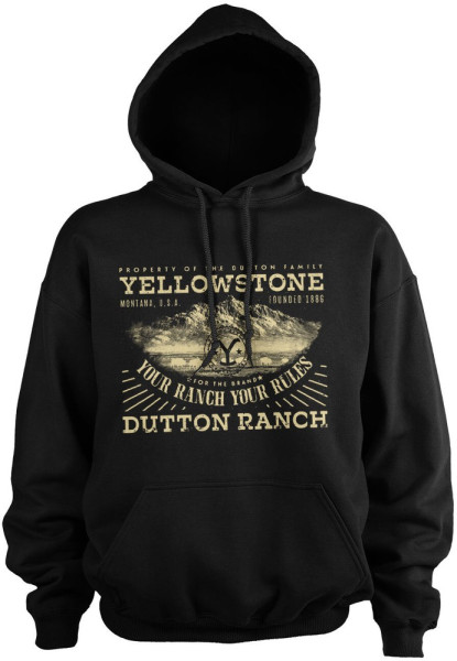 Yellowstone Your Ranch Your Ranch Hoodie Black