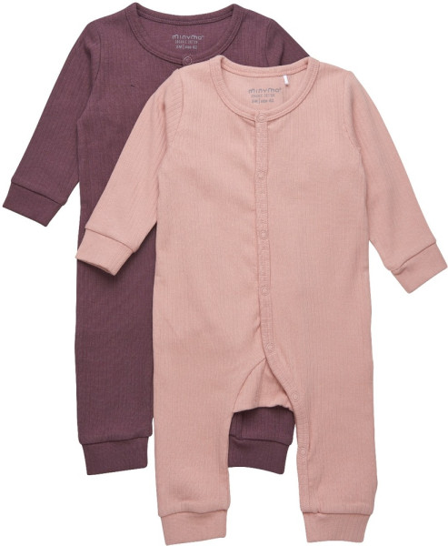 Minymo Kinder Baby Jumpsuit Jumpsuit LS (2-pack)