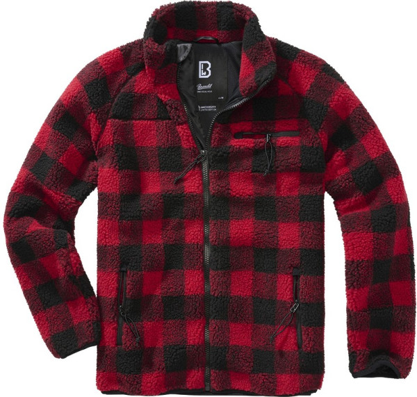 Brandit Herren Jacke Teddyfleece Jacket Red/Black