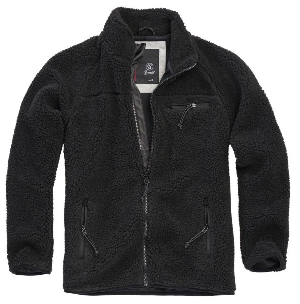 Brandit Jacke Teddyfleece Jacket in Black