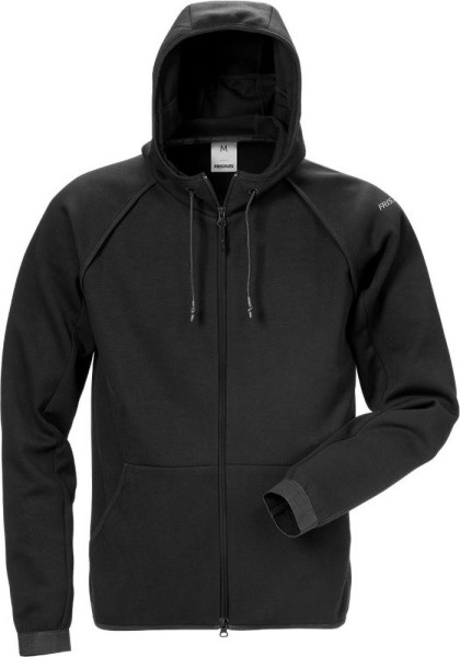 Fristads Sweatjacke mit Kapuze 7462 DF Schwarz