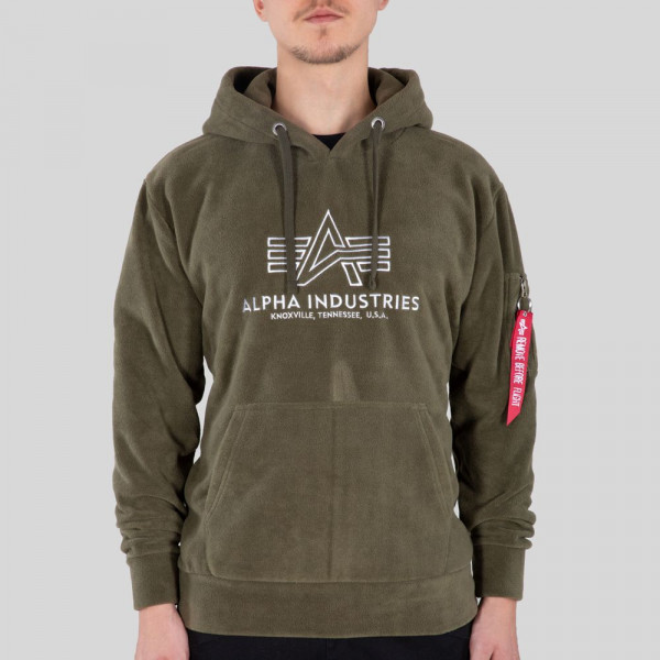 Alpha Industries Sweatshirt Basic Hoody Polar Fleece Dark Olive