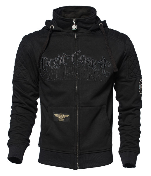 WCC West Coast Choppers Hoodie Choppers Por Vida Zip Black