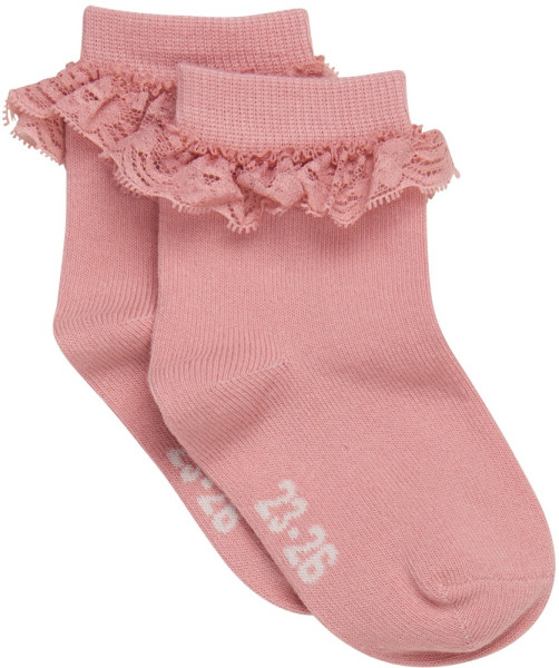 Minymo Kinder Socke Ankle Sock with Lace 6024