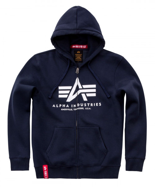 Alpha Industries Basic Zip Hoody Hoodies / Sweatshirts Rep.Blue