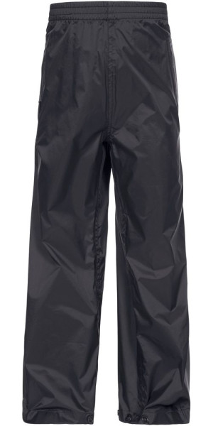 Trespass Kinder Regenhose Qikpac Pant - Unisex Kids Packaway Trousers Black