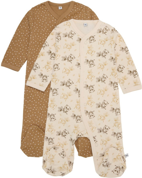 Pippi Babywear Kinder Schlafanzug Nightsuit W/F Buttons 2-Pack 3821