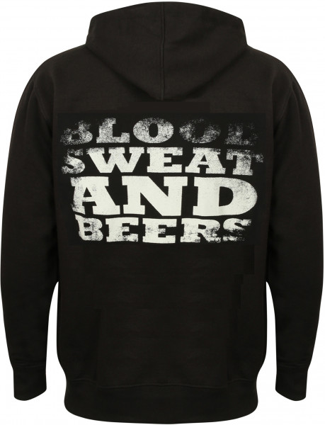 Gas Monkey Garage Hoodie Blood, Sweat, Beers Zip Black