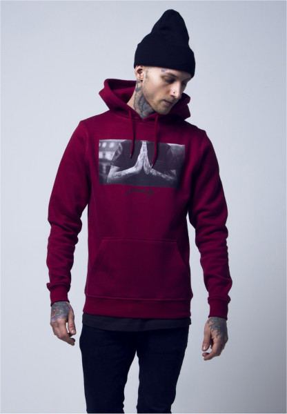 Mister Tee Hoodie Pray Hoody Ruby