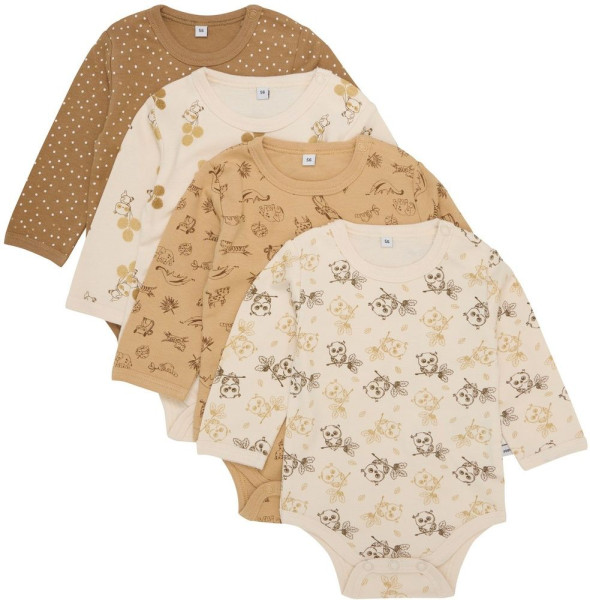 Pippi Babywear Kinder Body LS AOP (4-Pack) 3819