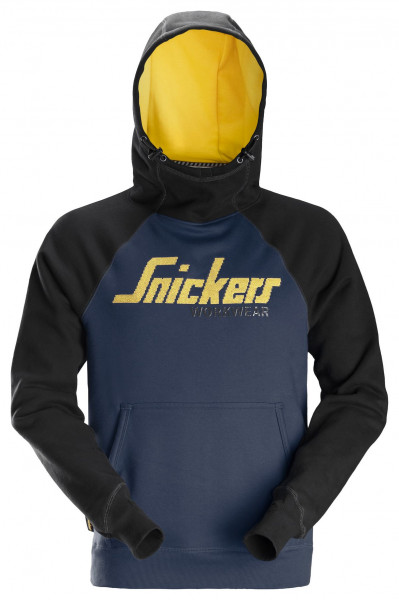 Snickers SWW Logo Arbeitshoodie Navy-Schwarz