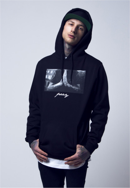 Mister Tee Hoodie Pray Hoody Black