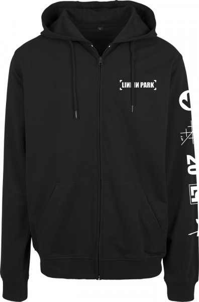 Merchcode Hoodie Linkin Park Anniversary Logo Zip Hoody Black