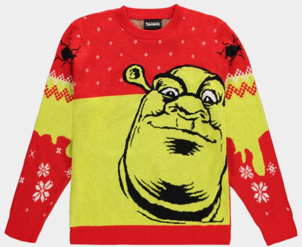 Universal - Shrek Knitted Christmas Jumper Red