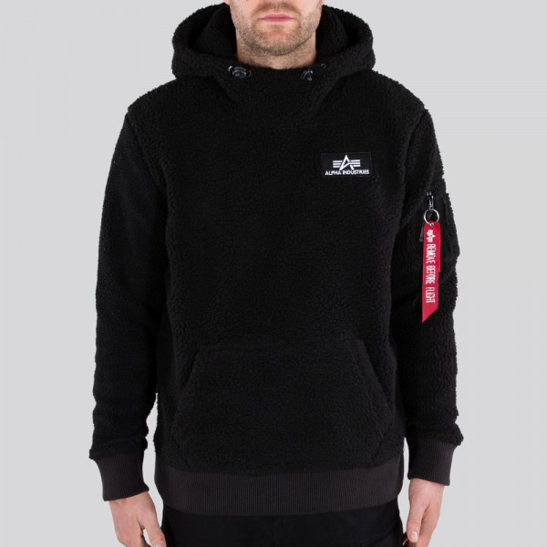 Alpha Industries Sweatshirt Teddy Hoody Black