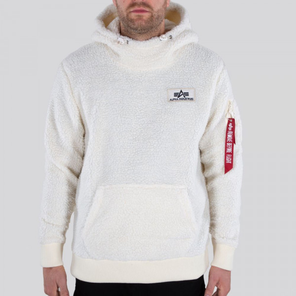 Alpha Industries Sweatshirt Teddy Hoody Off White