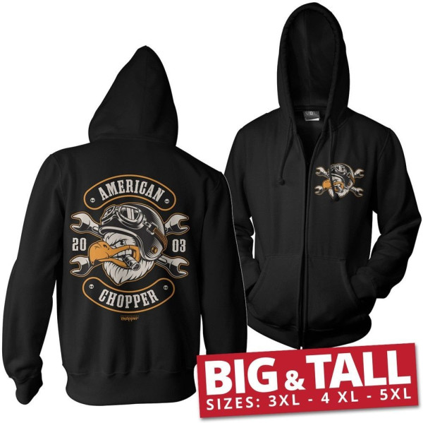 American Chopper Cigar Eagle Zipped Hoodie DC-3-AC004-H85-5