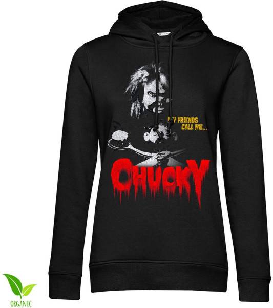 Chucky Call Me Chucky Girls Hoodie Damen Black