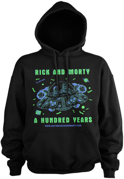 Rick And Morty A Hundred Years Hoodie Black