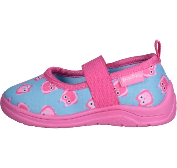 Playshoes Kinder Schuh Hausschuh Eulen Türkis