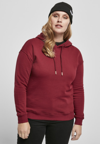 Urban Classics Women Hoodie Ladies Organic Hoody Burgundy