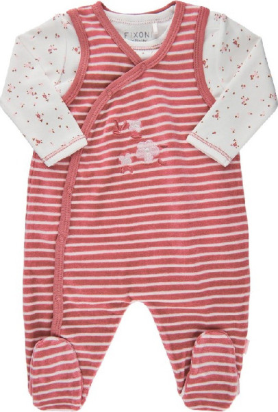 Fixoni Kinder Body LS w.Romper 422000-Dusty Rose